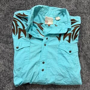 Vintage 00s Roper Western Shirt embroidered y2k style pearl snap button size xl